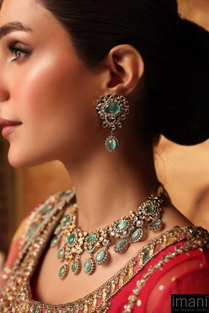 3 Pcs Sultana Bridal Set Mint Green Fashion Jewellery Imjst-Br2504Mg 19 Jst Br2504Mintgreenc Imanistudio.com