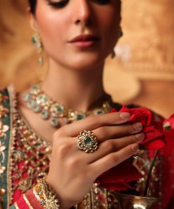 3 Pcs Sultana Bridal Set Mint Green Fashion Jewellery Imjst-Br2504Mg 20 Jst Br2504Mintgreene Imanistudio.com
