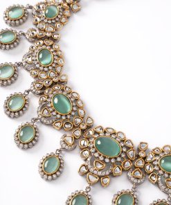 3 Pcs Sultana Bridal Set Mint Green Fashion Jewellery Imjst-Br2504Mg 12 Jst Br2504Mintgreenf Imanistudio.com