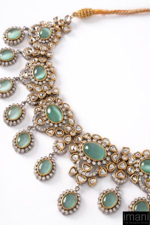 3 Pcs Sultana Bridal Set Mint Green Fashion Jewellery Imjst-Br2504Mg 12 Jst Br2504Mintgreenf Imanistudio.com