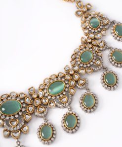 3 Pcs Sultana Bridal Set Mint Green Fashion Jewellery Imjst-Br2504Mg 15 Jst Br2504Mintgreeng Imanistudio.com