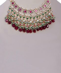 2 Pcs Multi-Colour Necklace &Amp; Earrings Set Fashion Jewellery Imjst-W2401Mc 6 Jst W2401Multi Colora Imanistudio.com