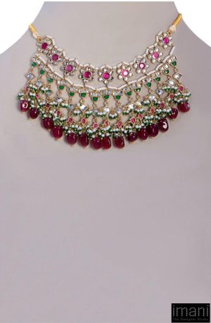 2 Pcs Multi-Colour Necklace &Amp; Earrings Set Fashion Jewellery Imjst-W2401Mc 6 Jst W2401Multi Colora Imanistudio.com