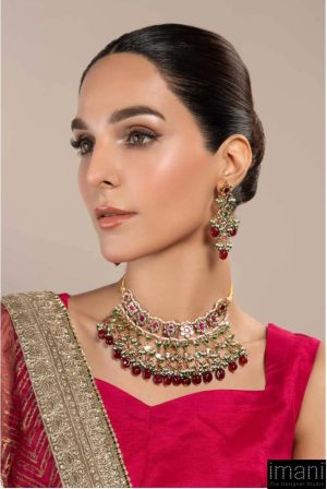 2 Pcs Multi-Colour Necklace &Amp; Earrings Set Fashion Jewellery Imjst-W2401Mc 8 Jst W2401Multi Colorb Imanistudio.com