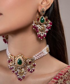 2 Pcs Multi-Colour Necklace &Amp; Earrings Set Fashion Jewellery Imjst-W2405Mc 9 Jst W2405Multic Imanistudio.com