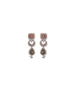 2 Pcs Multi-Colour Necklace &Amp; Earrings Set Fashion Jewellery Imjst-W2407Mc 6 Jst W2407Multia Imanistudio.com
