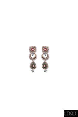 2 Pcs Multi-Colour Necklace &Amp; Earrings Set Fashion Jewellery Imjst-W2407Mc 6 Jst W2407Multia Imanistudio.com