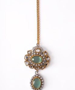1 Pcs Mint Green Sultana Tikka Fashion Jewellery IMJTK-BR2504FZ