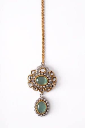 1 Pcs Mint Green Sultana Tikka Fashion Jewellery IMJTK-BR2504FZ