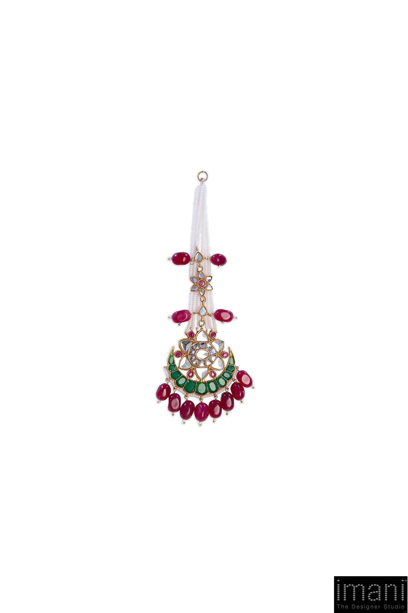 1 Pcs Pink Onyx Tikka Fashion Jewellery Imjtk-W2406Po 1 1 Pcs Pink Onyx Tikka Fashion Jewellery Imjtk-W2406Po
