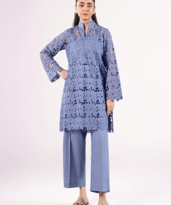 2 Pcs Blue Cotton Lawn Co-Ord Set MB-CS25117BB