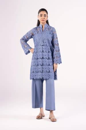 2 Pcs Blue Cotton Lawn Co-Ord Set MB-CS25117BB