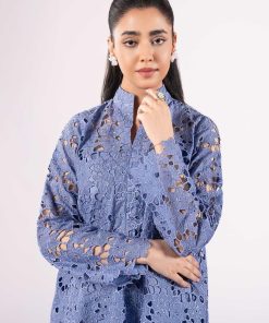2 Pcs Blue Cotton Lawn Co-Ord Set Mb-Cs25117Bb 10 Mb Cs25117Bluec Imanistudio.com