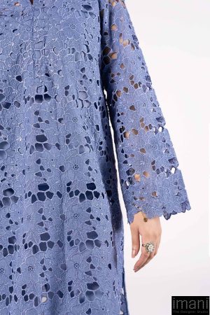2 Pcs Blue Cotton Lawn Co-Ord Set Mb-Cs25117Bb 11 Mb Cs25117Bluee Imanistudio.com