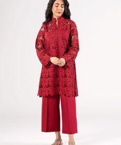 2 Pcs Red Cotton Lawn Co-Ord Set MB-CS25117AR