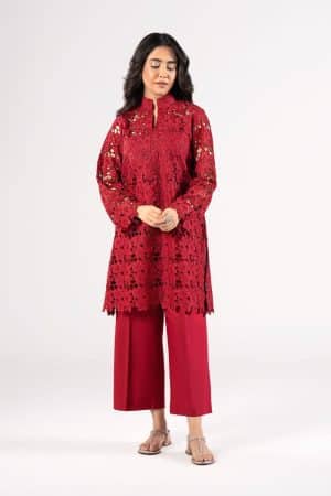2 Pcs Red Cotton Lawn Co-Ord Set MB-CS25117AR