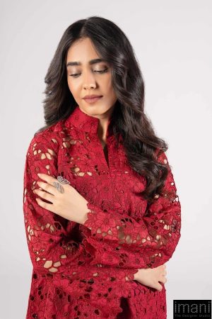 2 Pcs Red Cotton Lawn Co-Ord Set Mb-Cs25117Ar 8 Mb Cs25117Redb Imanistudio.com