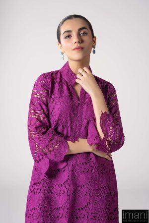 2 Pcs Purple Cotton Lawn Co-Ord Set Mb-Cs25118Bp 9 Mb Cs25118Purplea Imanistudio.com