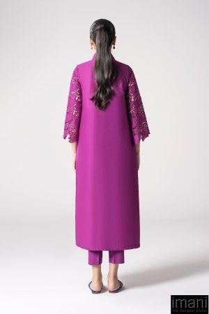 2 Pcs Purple Cotton Lawn Co-Ord Set Mb-Cs25118Bp 10 Mb Cs25118Purplec Imanistudio.com
