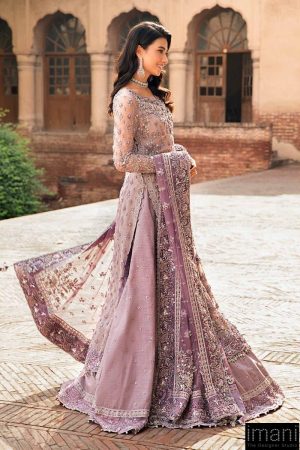Mariab Couture Wedding Wear Lilac Pure Organza Lehega Set Mbmc-1005Lc 9 Mc 1005Lilaca Imanistudio.com