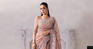 Couture Wedding Wear Solana Peachy Pink Pure Net Saree Mbmc-1011Pp 14 Mc 1011A Peachh Imanistudio.com