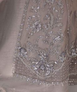 Couture Wedding Wear Sylvana Grey Net/Raw Silk Outfit Mbmc-1013Gy 23 Mc 1013 Greyg Imanistudio.com