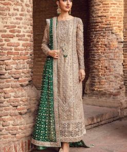 Couture Wedding Wear Widad Coffee Zari Net Outfit MBMC-1015CF