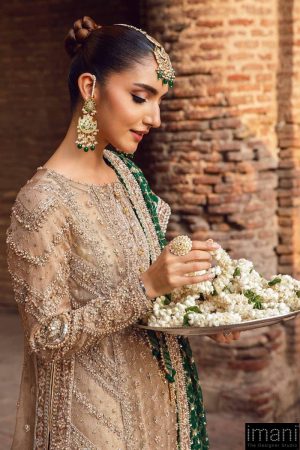 Couture Wedding Wear Widad Coffee Zari Net Outfit Mbmc-1015Cf 9 Mc 1015 Coffeea Imanistudio.com