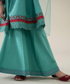 Mariab Kids Ferozi Embroidered Cotton Lawn Suit Mbkd-Ea2506Fz 11 Mkd Ea2506Ferozid Imanistudio.com