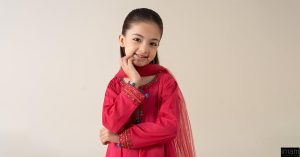 Mariab Kids Hot Pink Embroidered Cotton Lawn Suit Mbkd-Ea2506Hp 12 Mkd Ea2506Pink Imanistudio.com