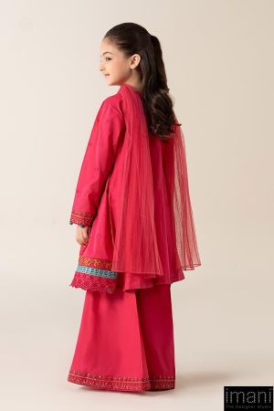 Mariab Kids Hot Pink Embroidered Cotton Lawn Suit Mbkd-Ea2506Hp 14 Mkd Ea2506Pinka Imanistudio.com