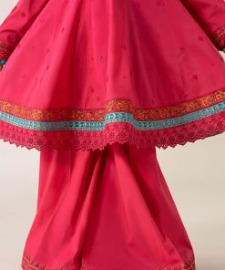 Mariab Kids Hot Pink Embroidered Cotton Lawn Suit Mbkd-Ea2506Hp 13 Mkd Ea2506Pinkc Imanistudio.com
