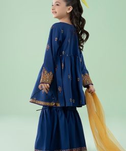 Mariab Kids Royal Blue Printed Cotton Lawn Suit Mbkd-Ea2515Rb 14 Mkd Ea2515Blueb Imanistudio.com