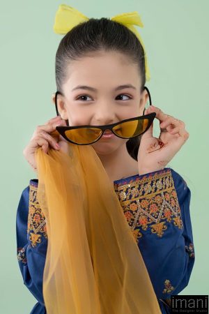 Mariab Kids Royal Blue Printed Cotton Lawn Suit Mbkd-Ea2515Rb 12 Mkd Ea2515Blued Imanistudio.com