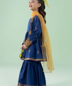 Mariab Kids Royal Blue Printed Cotton Lawn Suit Mbkd-Ea2515Rb 9 Mkd Ea2515Blueg Imanistudio.com