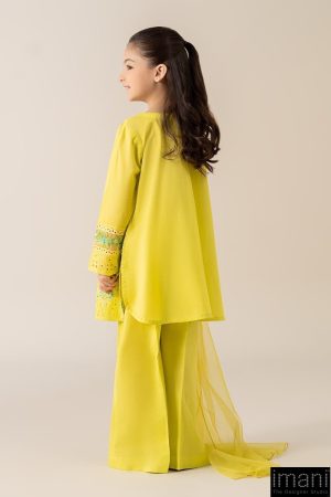 Mariab Kids Lime Green Embroidered Cotton Lawn Suit Mbkd-Ea2543Lg 16 Mkd Ea2543Limea Imanistudio.com