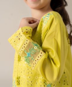 Mariab Kids Lime Green Embroidered Cotton Lawn Suit Mbkd-Ea2543Lg 13 Mkd Ea2543Limec Imanistudio.com