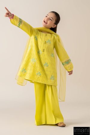 Mariab Kids Lime Green Embroidered Cotton Lawn Suit Mbkd-Ea2543Lg 11 Mkd Ea2543Limeg Imanistudio.com