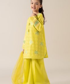 Mariab Kids Lime Green Embroidered Cotton Lawn Suit Mbkd-Ea2543Lg 10 Mkd Ea2543Limeh Imanistudio.com