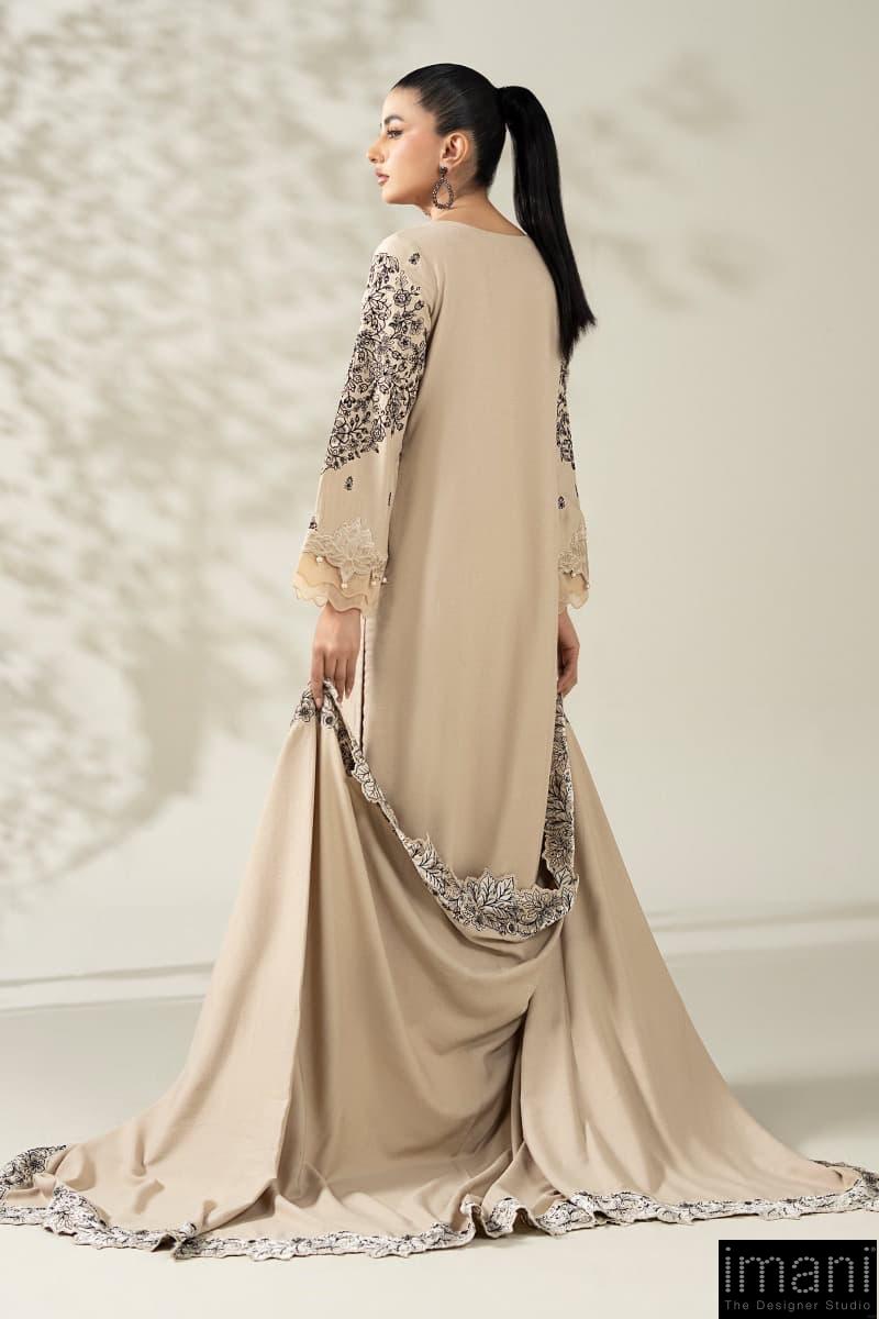 Luxury Pret Beige Karandi Embroidered Suit Mbdw-W2547Bk 9 Luxury Pret Beige Karandi Embroidered Suit Mbdw-W2547Bk - Image 9