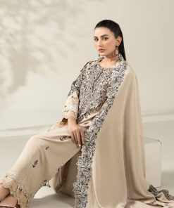 Luxury Pret Beige Karandi Embroidered Suit Mbdw-W2547Bk 12 Dw W2547Beigeb Imanistudio.com