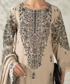 Luxury Pret Beige Karandi Embroidered Suit Mbdw-W2547Bk 16 Dw W2547Beigef Imanistudio.com