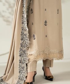 Luxury Pret Beige Karandi Embroidered Suit Mbdw-W2547Bk 17 Dw W2547Beigeg Imanistudio.com