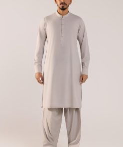 2Pcs Guzel Wash & Wear Gainsbro Shalwar Kameez Suit IMIST-2506GG