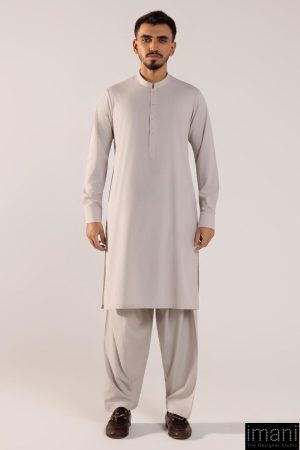2Pcs Guzel Wash & Wear Gainsbro Shalwar Kameez Suit IMIST-2506GG
