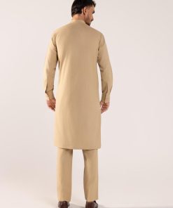 3 Pcs Classic Karandi Beige Kameez/Pants &Amp; Waistcoat Outfit Imist-2513Bg 11 Karandi 2513Desertb Imanistudio.com