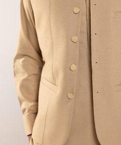 3 Pcs Classic Karandi Beige Kameez/Pants &Amp; Waistcoat Outfit Imist-2513Bg 14 Karandi 2513Desertf Imanistudio.com