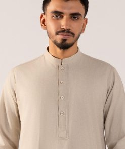 3Pcs Classic Karandi Ivory Concrete Kameez/Pants &Amp; Waistcoat Outfit Imist-2512Vc 15 Karandi2512Dconcretea Imanistudio.com