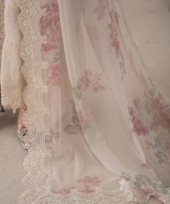 Luxury Formal Off-White Rose Embroidered Chiffon Suit Mbcs-W2501Wr 16 Mcs 25101 Off Whitef Imanistudio.com