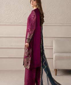 Luxury Formal Magenta Embroidered Chiffon Suit Mbcs-W2502Mj 14 Mcs 25102 Magentaa Imanistudio.com